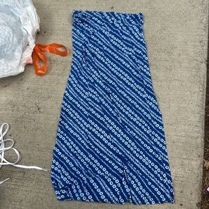 No Boundaries Navy and White Floral Skirt